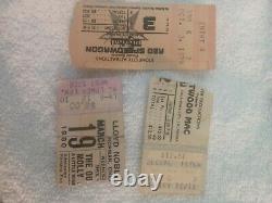 Vintage concert ticket stubs. Lot of 40 ticket stubs. A variety of ticket stubs