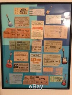 Vintage concert ticket stubs collection