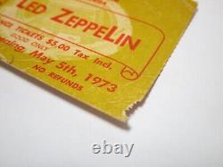 Vtg 1973 Led Zeppelin Music Concert Ticket Stub Tampa Stadium Florida