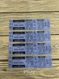 Vtg Bob Hope May 2 1965 Concert Ticket Stub Lot Unused Illinois Assembly Hall