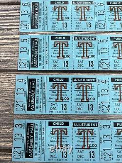 Vtg Concert Ticket Stub The Harlem Globetrotters December 13 1969 Lot Of 4