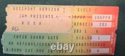 Vtg RUSH Concert Ticket Stub, Nov 20, 1982, Rosemont Horizon Chicago Misprint