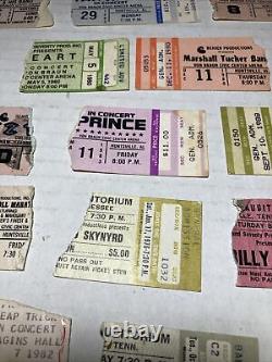 Vtg Rock Concert Ticket Stubs Van Halen Prince Cheap Trick Heart ZZ Top 70s 80s