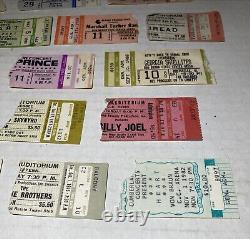 Vtg Rock Concert Ticket Stubs Van Halen Prince Cheap Trick Heart ZZ Top 70s 80s