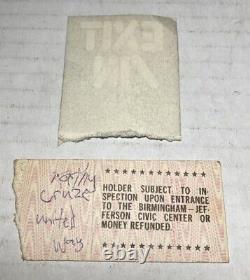 Vtg Rock Concert Ticket Stubs Van Halen Prince Cheap Trick Heart ZZ Top 70s 80s