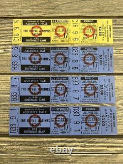 Vtg The Royal Marines Tattoo Illinois Nov 17 1965 Concert Ticket Lot Unused Stub