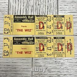 Vtg The Wiz Illinois Assembly Hall Unused Concert Ticket Stub 1978 Lot