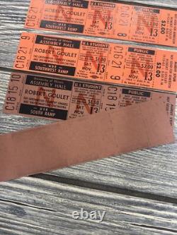 Vtg University Illinois Robert Goulet Nov 1965 Concert Ticket Stub Unused Lot
