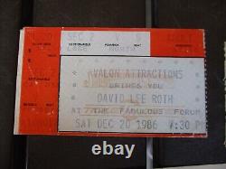 Vtg VAN HALEN, DAVID LEE ROTH, MONSTERS of ROCK Concert Ticket Stub Lot, 3 Stubs