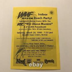 WAAF Indoor Beach Party LIMP BIZKIT Goldfinger Concert Ticket Stub Vintage 1998