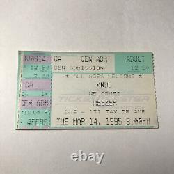 Weezer KNDD Seattle Washington WA Concert Ticket Stub Vintage March 1995