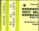 West Bruce Laing Concert Ticket Stub Music Hall Houston Tx Blues Rock 3/29/1972