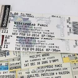 Widespread Panic Concert Ticket Stub Lot of 39 Atlanta Seattle Raleigh 2003+