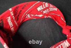 Willie Nelson STAGE WORN BANDANA + 2 Front Row Center 1998 CONCERT TICKET STUBS