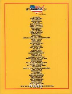 Willie Nelson / Waylon Jennings / Bob Dylan 1985 Farm Aid Unused Concert Ticket