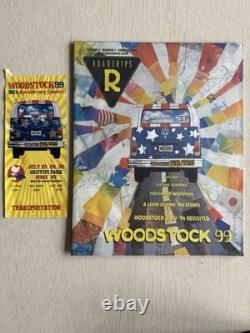 Woodstock 99 30th Anniversary Concert Ticket Stub Program Rome NY July23-25 1999