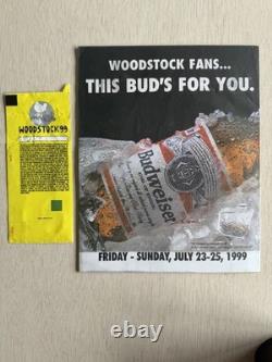 Woodstock 99 30th Anniversary Concert Ticket Stub Program Rome NY July23-25 1999