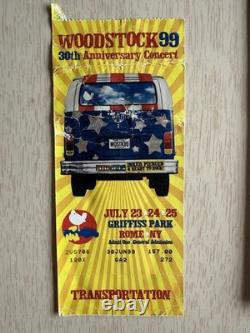 Woodstock 99 30th Anniversary Concert Ticket Stub Program Rome NY July23-25 1999