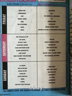 Woodstock 99 30th Anniversary Concert Ticket Stub Program Rome NY July23-25 1999