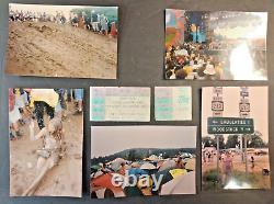 Woodstock Ticket Stub & 5 Concert Snapshots Real Pictures Original