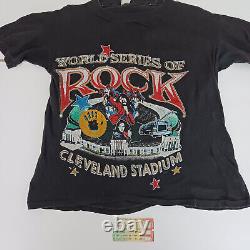 World Series of Rock Concert T-Shirt & Ticket Stub Original Vtg 1980 Cleveland