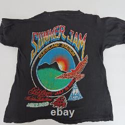 World Series of Rock Concert T-Shirt & Ticket Stub Original Vtg 1980 Cleveland