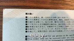 YES 1973 Japan concert ticket stub Vintage