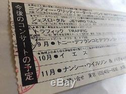 YOKO ONO Concert Ticket Stub August 11, 1974 TOKYO JAPAN JOHN LENNON BEATLES