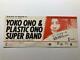 Yoko Ono John Lennon Beatles Concert Ticket Stub August 11, 1974 Tokyo Japan
